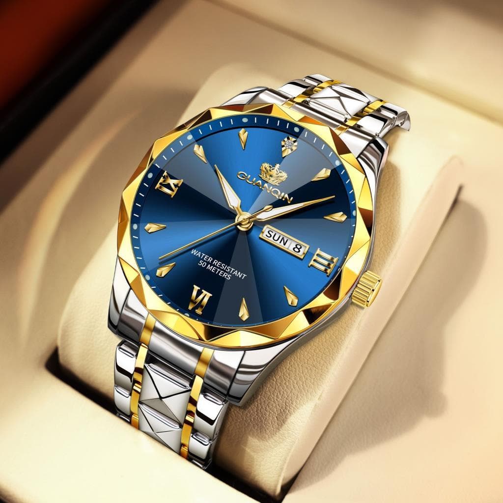 Guanqin relógio automático de quartzo relógio de alta qualidade moda masculina relógio de luxo par relógio de pulso femi