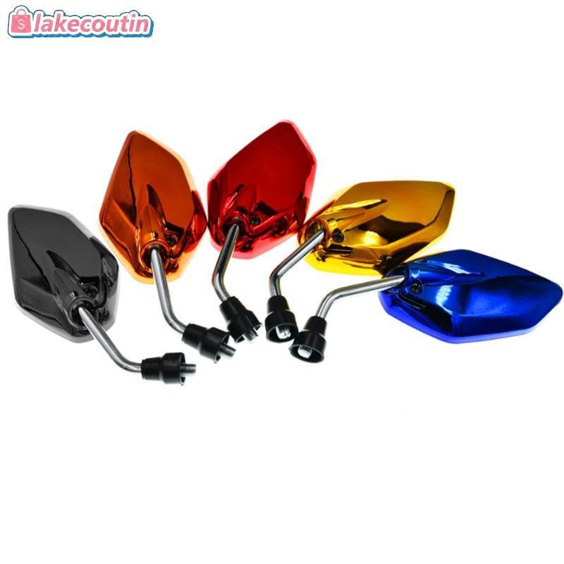la 1 Par Universal Motocicleta Espelho Retrovisor Peças De Reposição Scooter E-bike Invertendo Auxiliar Modificado Acess