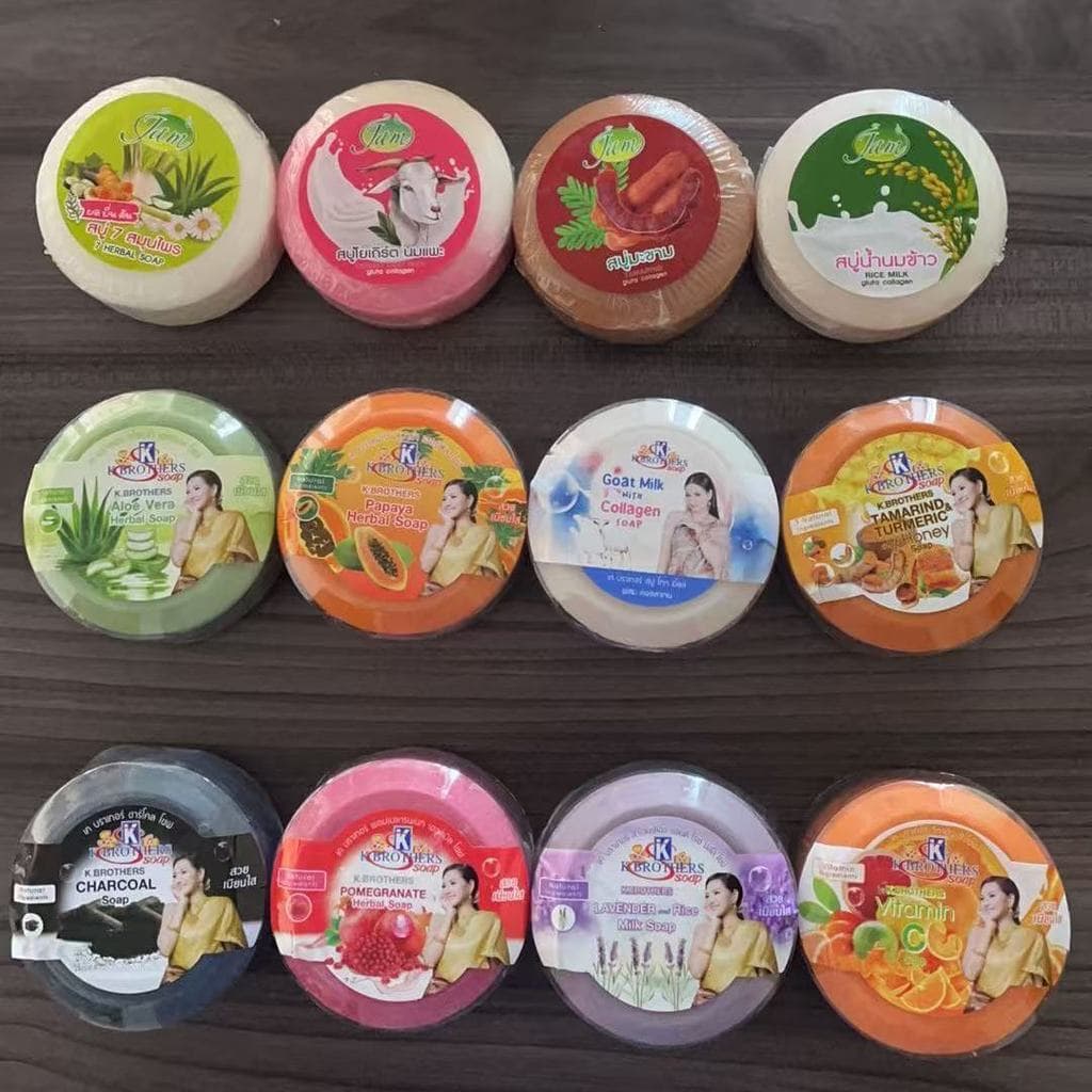 Óleo de coco Feijão Azedo Amarelo Cúrcuma Aloe Vera Sabonete Romã Mamão VC Colágeno Leite de Cabra Bambu Charco