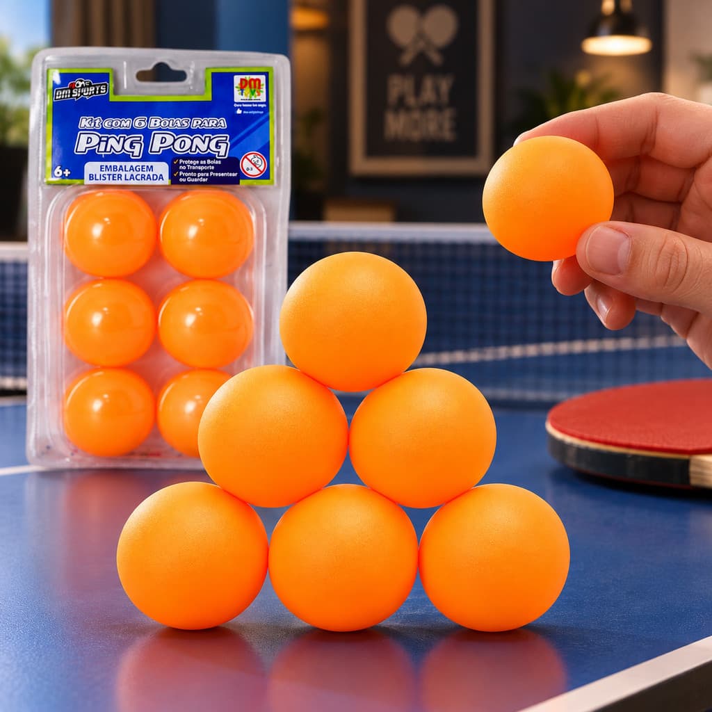 Kit Bola de Ping Pong Tenis de Mesa Bolinhas Jogos Infantil Beer pong Resistente 40mm Estrela Profissional Oficial