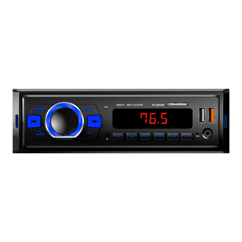 Rádio Mp3 Roadstar Bluetooth Rs-2605br Plus 4x48w