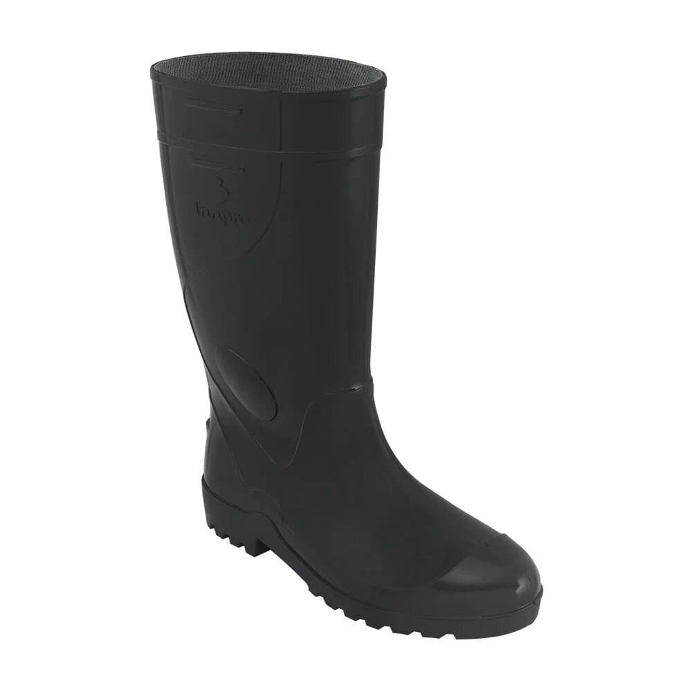BOTA PVC CANO LONGO PRETA S/ FORRO CA 39184