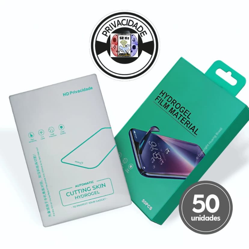 Pacote Película Hidrogel Privacidade Máquina Corte 50und