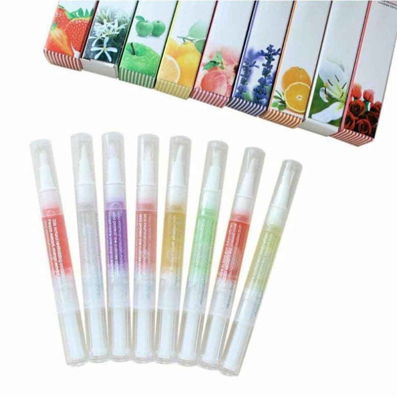 KIT 3/6/12 PCS Caneta Óleo Hidratante Revitalizante De Cutículas Sabores De Frutas Gel De Unha