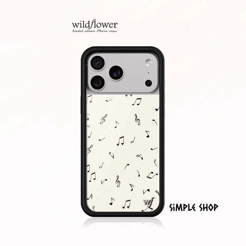 Wildflower Love Notes Capa De Telefone De Luxo Para IPhone17Air 17 16 15 14 13 12 ProMax Plus Soft Side Silicone Anti Dr