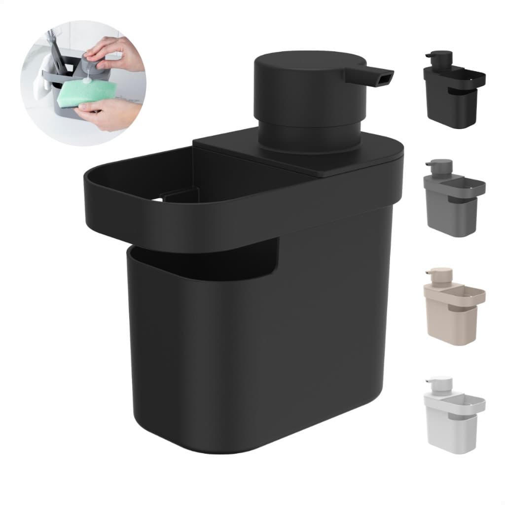 Dispenser Porta Detergente Esponja 650ml Organizador De Pia Cozinha OU