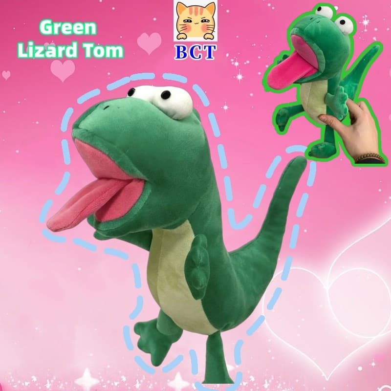 BCT Bonito Lagarto Verde Tom Boneca De Pelúcia Fun Hoppers Brinquedo Presente De Aniversário Infantil Formatura Para Beb