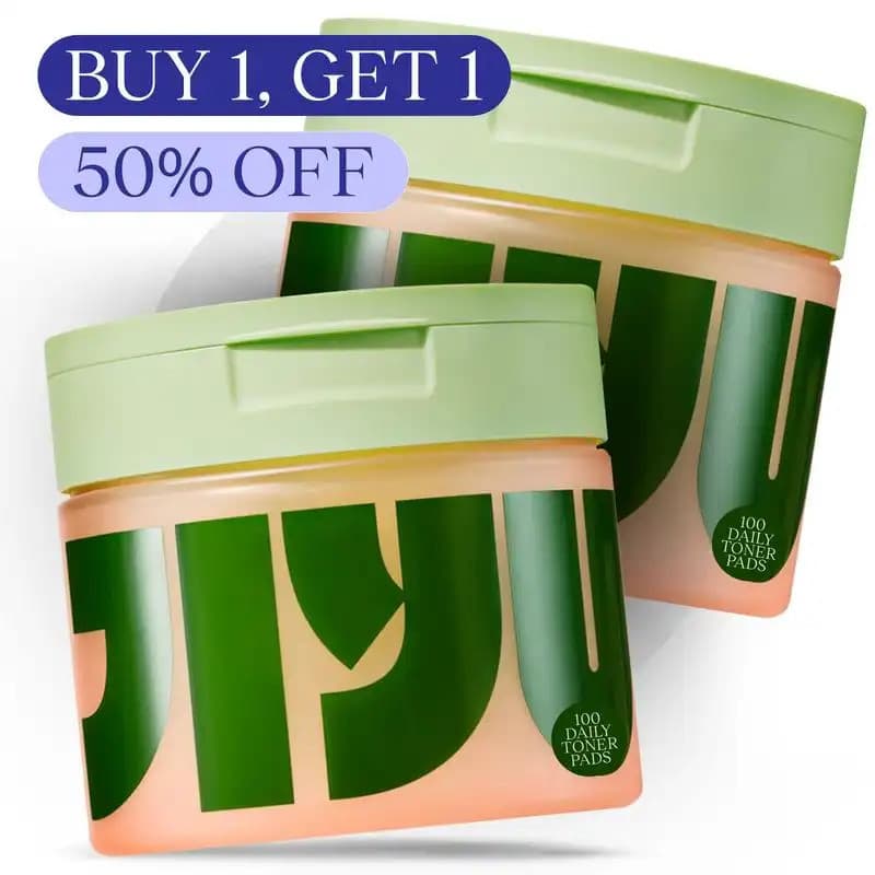 Jiyu Korean Skincare (2-PACK) - Discos Tonificadores Anti-Envelhecimento, Redutores de Manchas Escuras e Rugas com Cente