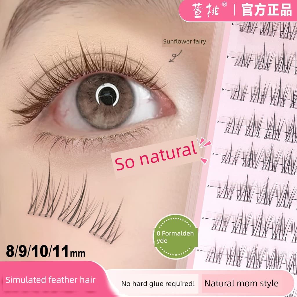 | tufinho fox eyes | 【cílios com cola e pinça】 cílios tufinho gatinho ✿Cílios postiços sem cola feminino mãe esti