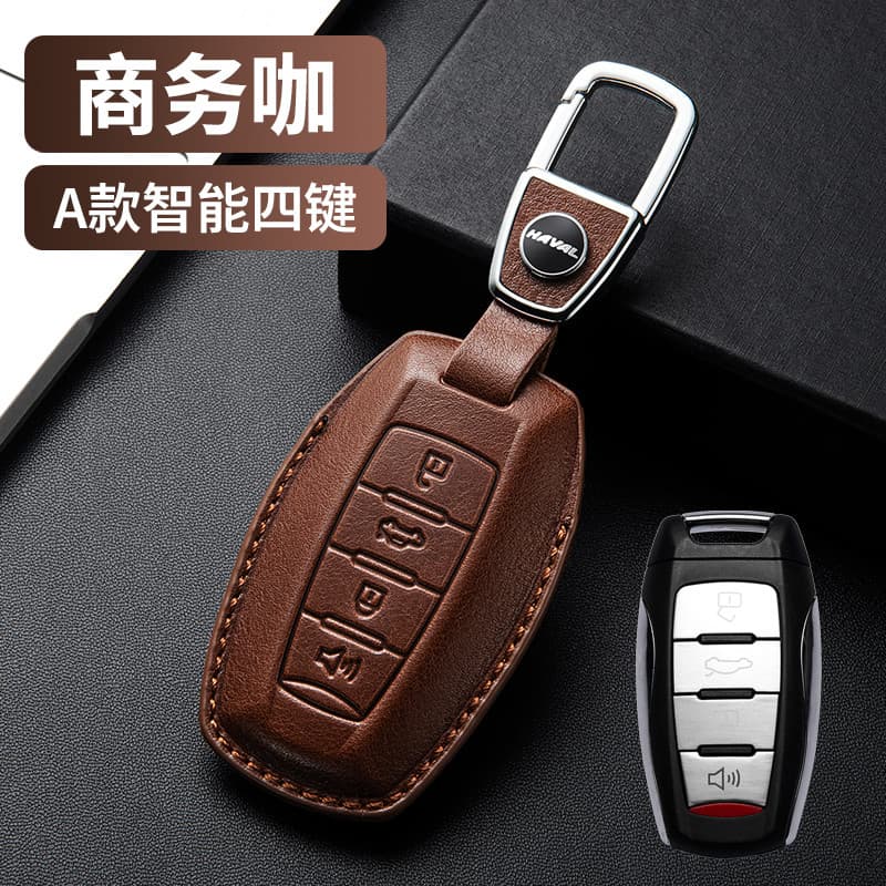 Capa para chave Harvard H6 Couro Genuíno M6 Dedicado H6S Coelho Vermelho F7x Carro H7 Primeiro Amor High-End Big Dog Fiv
