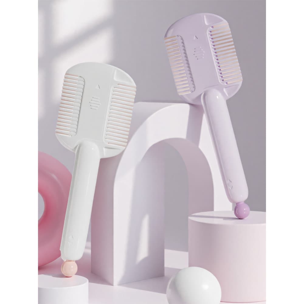 Cortador de cabelo doméstico barbeiro pente desbaste pente corte de cabelo ferramenta útil feminino própria tesoura ferr
