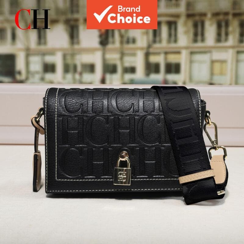 Bolsa Tiracolo Feminina de Luxo Design com Monograma e Trava de Segurança, Inspirada em Grifes para o Dia a Dia