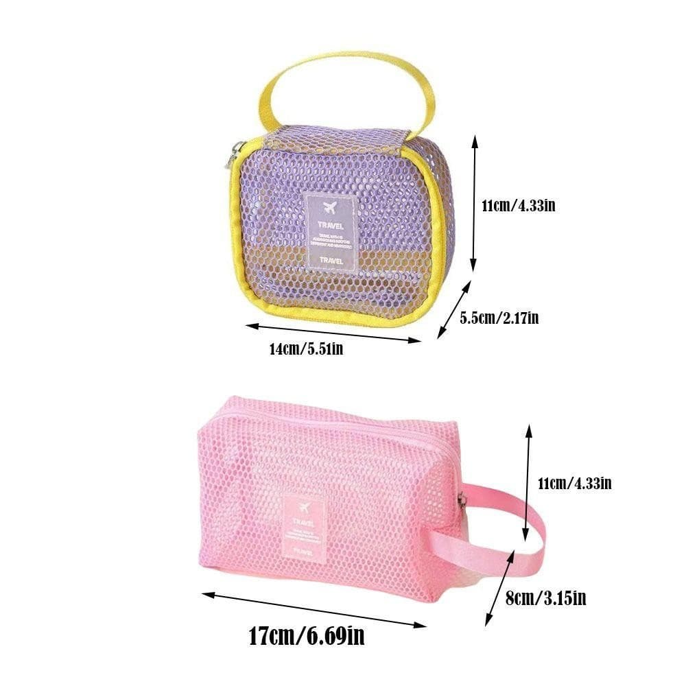 Saco De Armazenamento De Malha ESPOIR , Cosmético Colorido Dopamina De Grande Capacidade , Produtos De Higiene Pessoal L