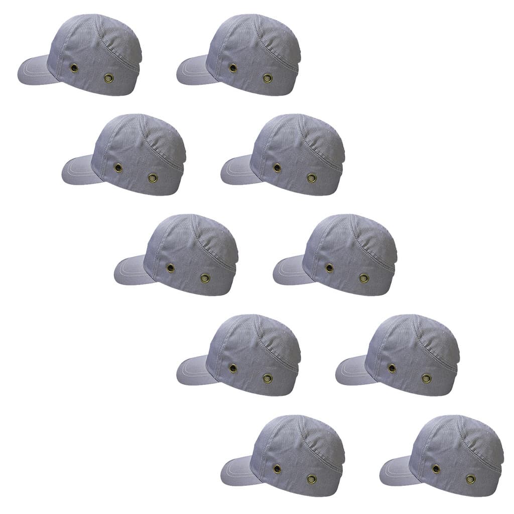 Bone com Capacete EPI Kit 10 Uni Obra Seguranca Casquete Construcao Oficina Trabalho Reparo Protecao Eficiente