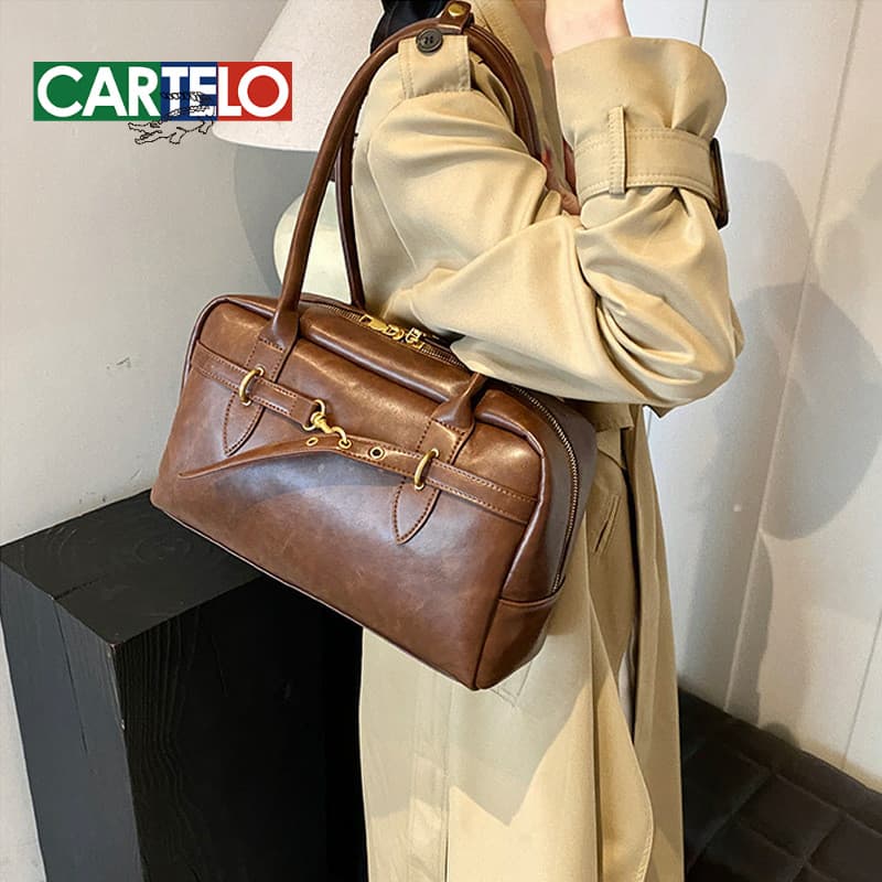 bolsa transversal feminino bolsa feminina Retro grande capacidade axilas saco feminino 2025 novo estilo primavera verão