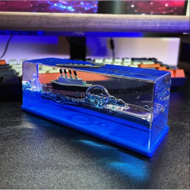 Decoração de Garrafa à Prova de Água com Tema do Navio de Cruzeiro Titanic para Mesa, Presente para Casal, Mini Alívio d