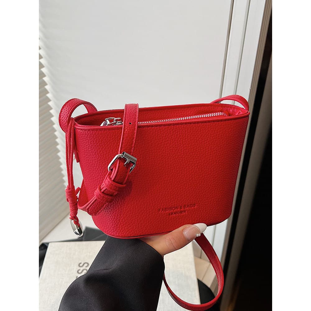 Bolsa bolsa transversal feminino High-End Mini barco saco 2025 novo estilo lichia padrão All-Match moda de um ombro Cros