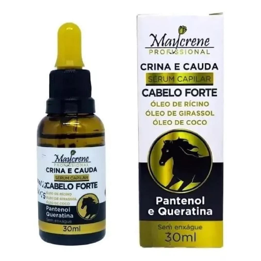 Sérum Capilar Linha Crina E Cauda Cabelo Forte 30ml Maycrene