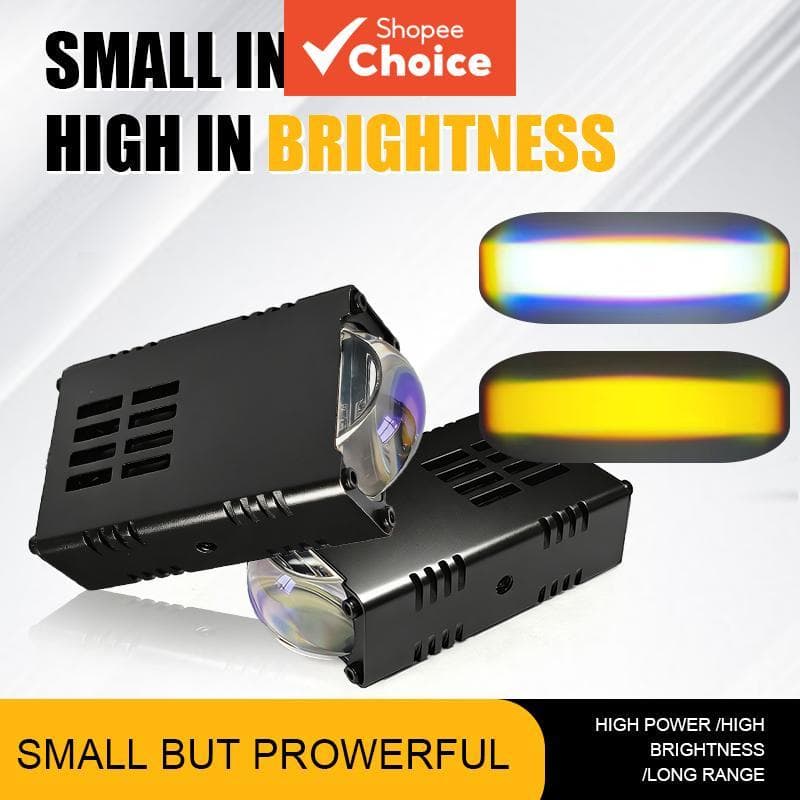 Mini Projetor De Luz De Condução LED Lâmpada De Neblina Farol De Trabalho Auxiliar Motor 22000LM
