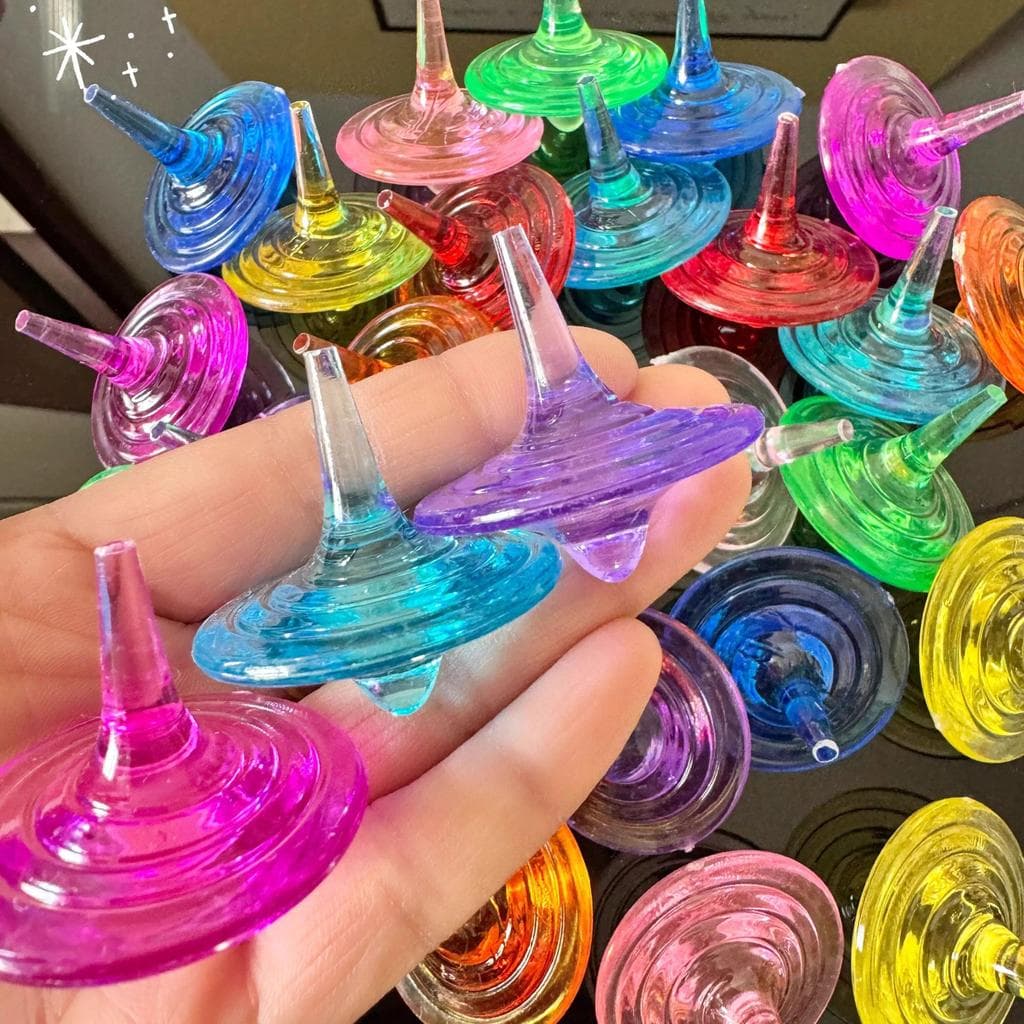Fidget Spinner brinquedo de cristal crianças transparente educacional meninos meninas presentes estudantes da escola pri
