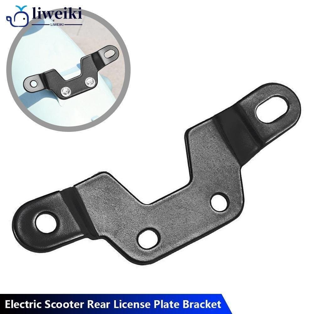 Suporte de placa traseira para scooter elétrico, peça de modificação com suporte longo, adequado para bicicletas elétric