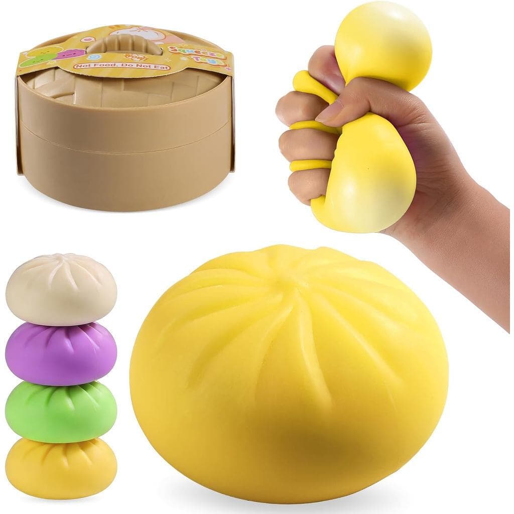 Brinquedos Sensoriais Squishy Dumpling, Squishy Dumpling Misterioso, Brinquedo Anti-Estresse Fidget, Presentes de Páscoa