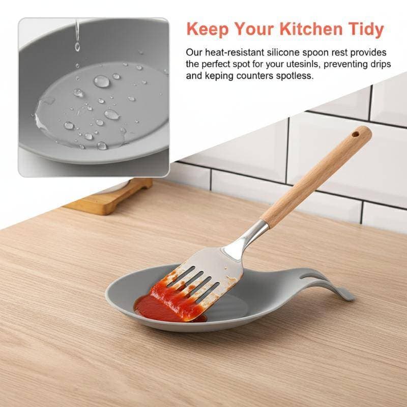 Descanso De Colher De Cerâmica Grande Suporte Resistente Ao Calor Organizador De Utensílio De Cozinha Para Proteção De C