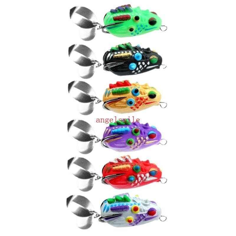 Iscas Pesca Crankbait Gancho PVC Sapos Macias Para Blackfish Fishi