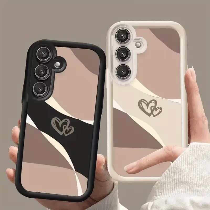 Capinha Capa Para Samsung A03 A04 A05 A12 A13 A15 A23 A32 A35 A50 A52 A71 A72 Silicone À Prova de Choque Padrão coração