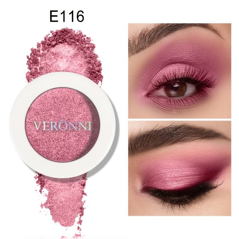 Sombra Única VERONNI Shimmer , Para Os Olhos Com Brilho Altamente Pigmentado , Pó De Metálica À Prova D'água De Longa Du