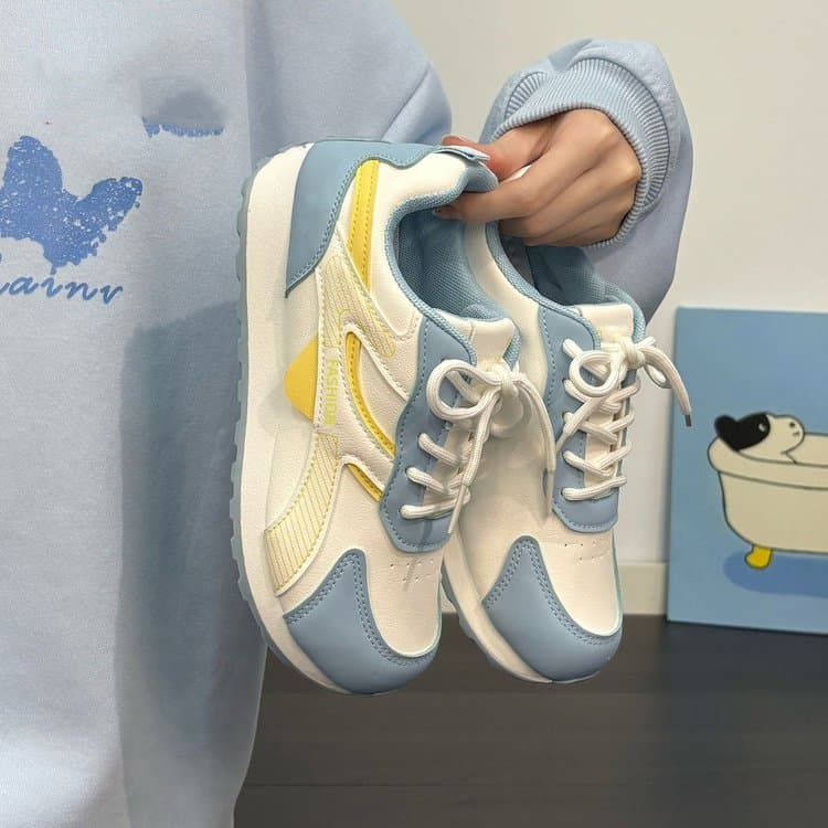Campus sapatos femininos novo estilo sapatos esportivos ins estudantes da moda All-Match alto valor luz luxo fino Casual