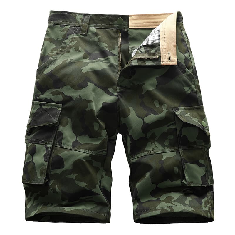 Verão camuflagem macacão solto Shorts casuais esportes masculinos estilo americano calças médias novo estilo calças de c