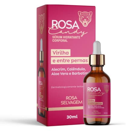 Sérum Clareador Íntimo Rosa Selvagem Candy Hidratação Uniformiza o Tom da Pele 30ml
