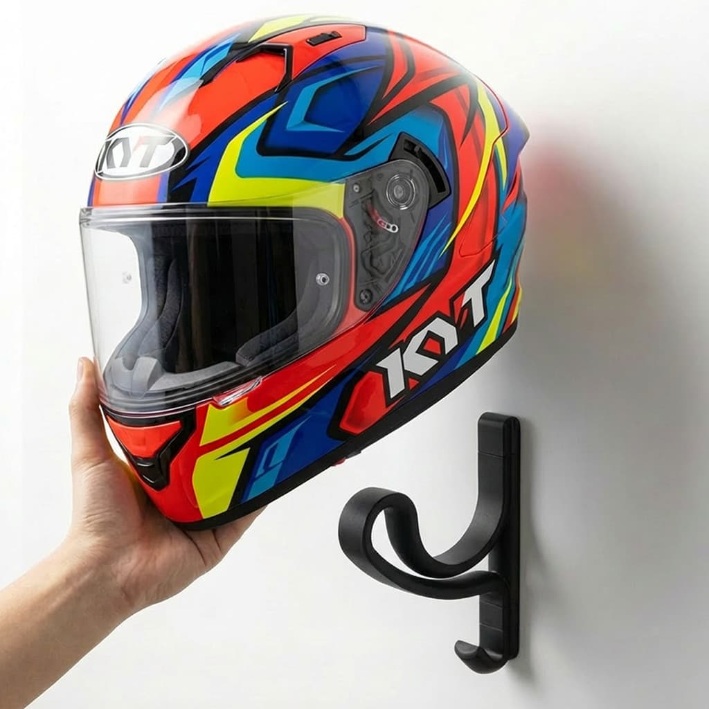Gancho De Parede Para Pendurar Capacete Acessórios Boné Chaves Parafuso Incluso Elegante