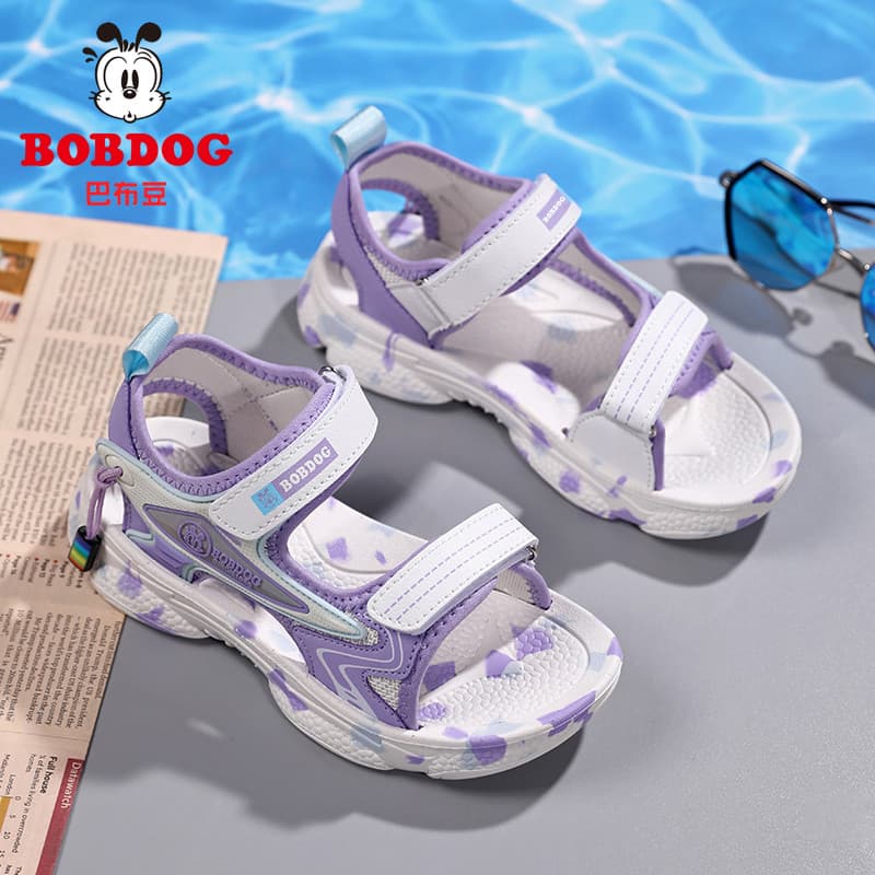 Bobo sapatos infantis sandálias para meninas verão novo estilo sapatos infantis meninas sola macia leve esportes sapatos