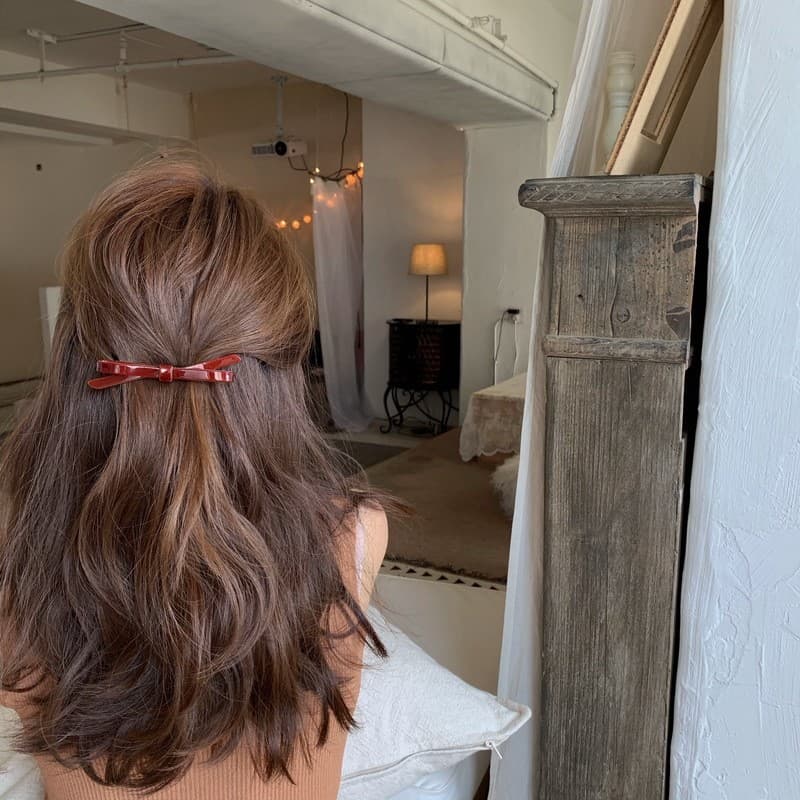 Coreano coreano arco grampo de cabelo influenciador acetato uma palavra Hairpin volta cabeça primavera clipe High-End se