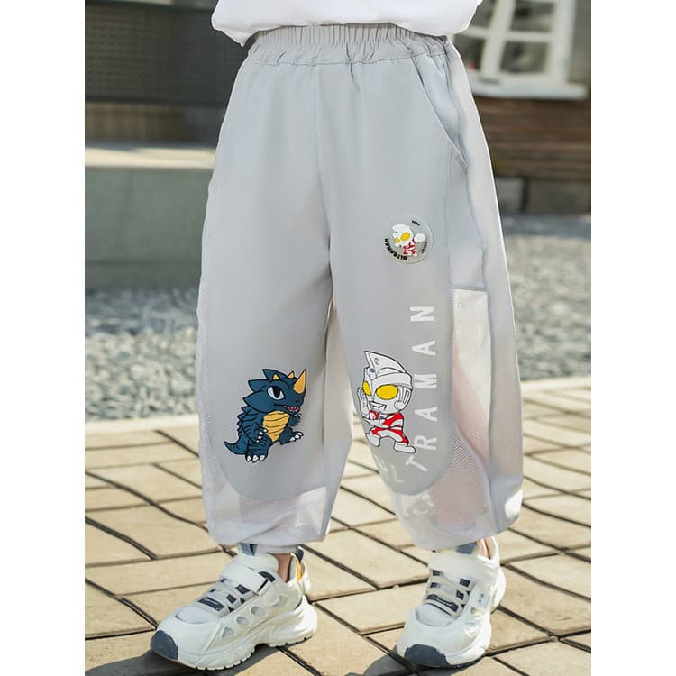Ultraman roupas meninos verão calças finas 2026 novo estilo crianças bebê meninos roupas de verão de secagem rápida calç