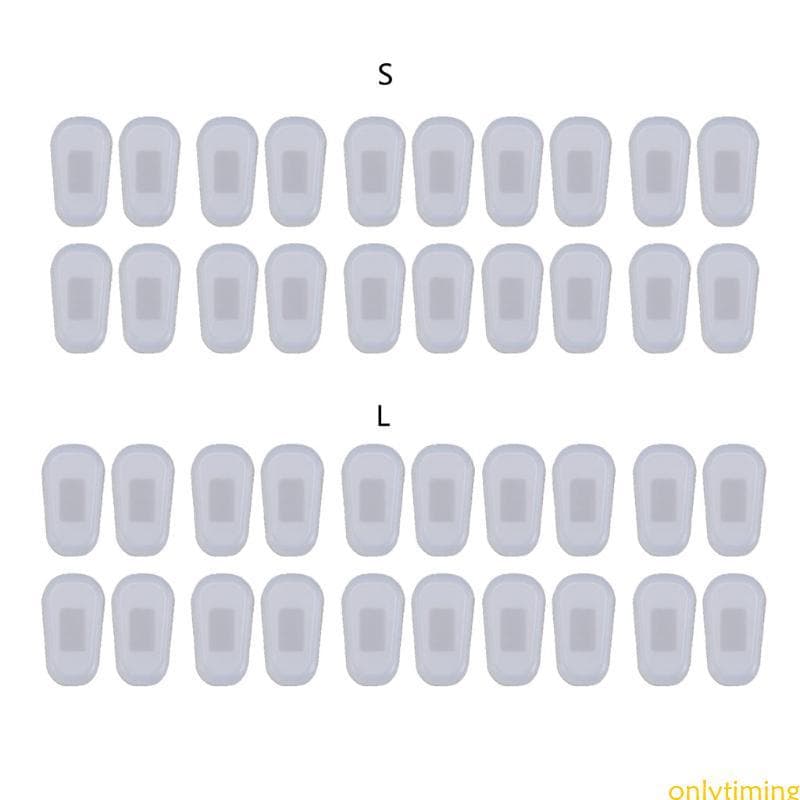 onlytiming Almofadas Nariz Silicone Câmara Ar Super Macias Para Óculos Ópticos Acessórios Push-in Antiderra
