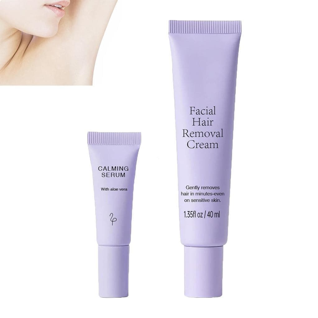 Creme Removedor de Pelos Faciais Medicpure, Creme Suave para Remoção de Pelos do Rosto e Corpo, Seguro para Peles Sensív