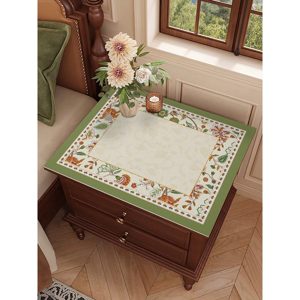 Tapete de mesa de cabeceira descartável, tapete de mesa de couro de alta qualidade, à prova d'água, à prova de óleo, máq