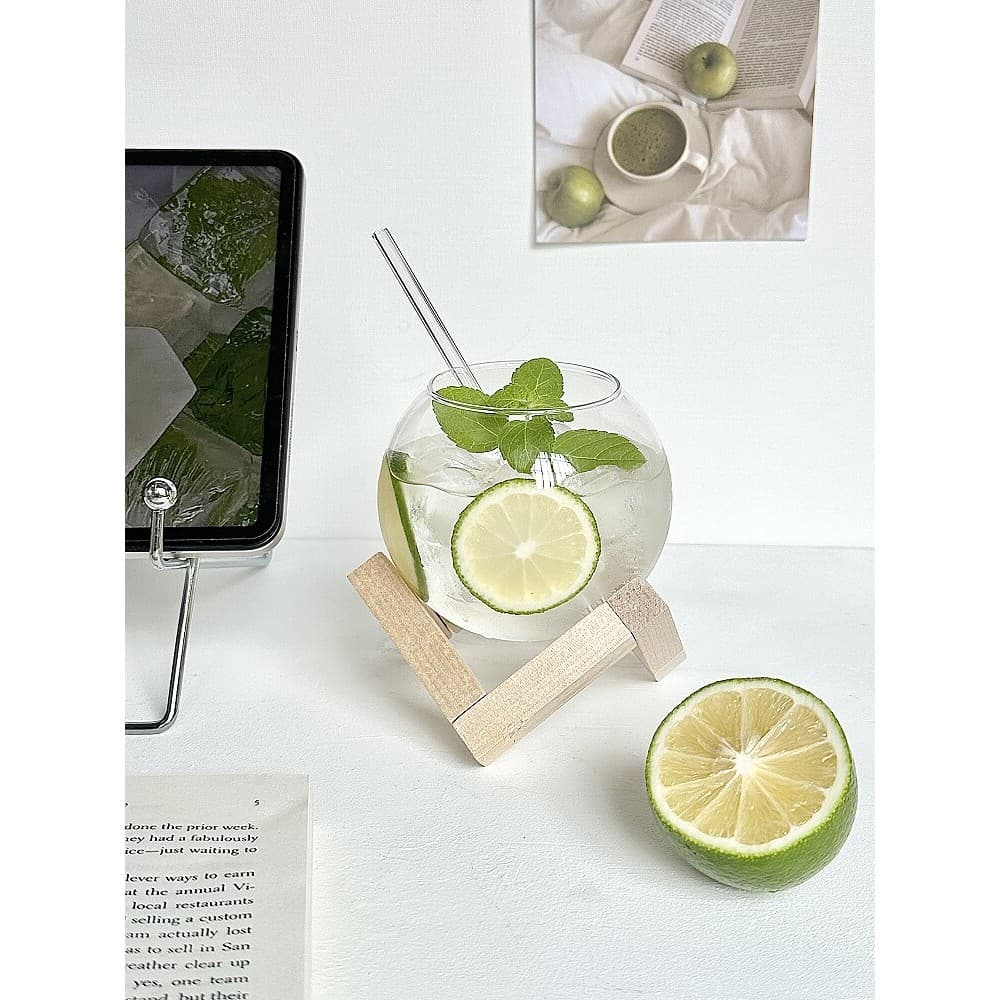 Ins estilo copo de vidro de café de alto valor verão copo bebendo nicho Design restaurante suco bebida copo feminino