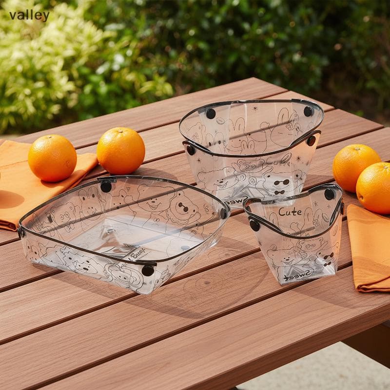 [VLY] Tigelas Dobráveis , Copos , Pratos , 1/3 Unidades , Conjunto De Material PP , Itens Essenciais Para Jantar Ao Ar L