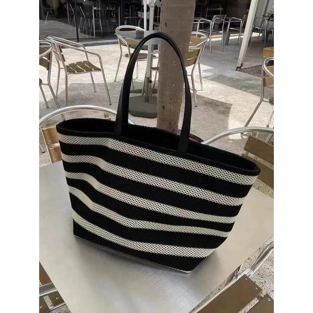 High-End estilo preguiçoso sacola de grande capacidade feminino novo estilo All-Match oco simples um ombro