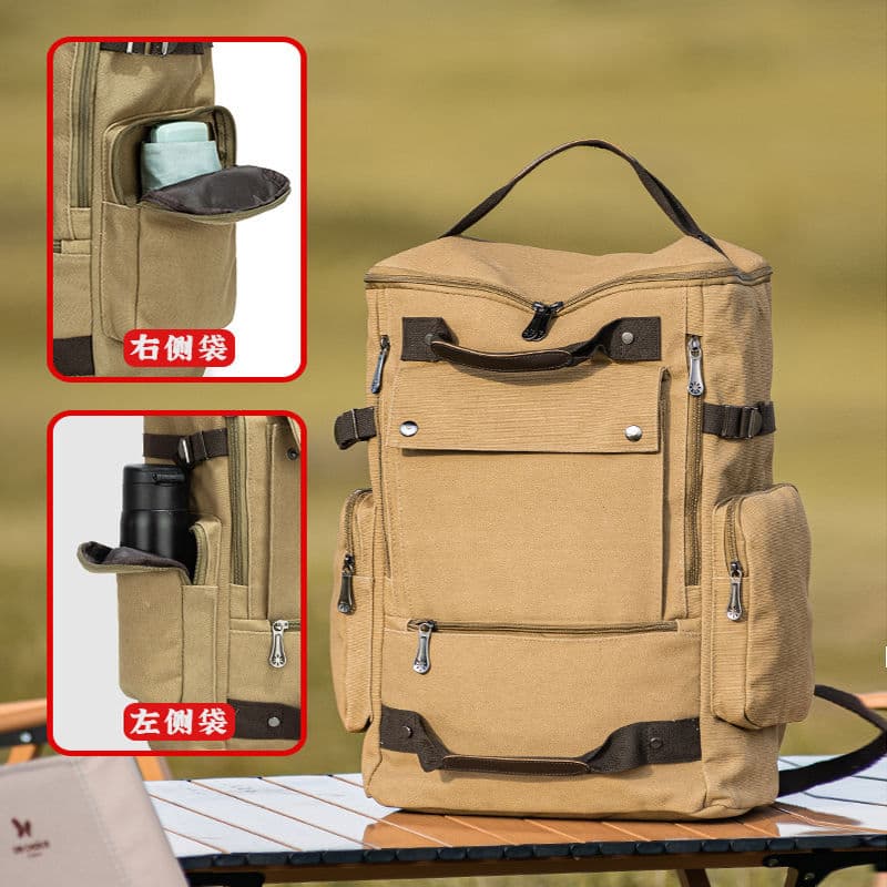 Novos homens mochila de lona do ensino médio estudante universitário mochila na moda Casual grande capacidade saco de vi