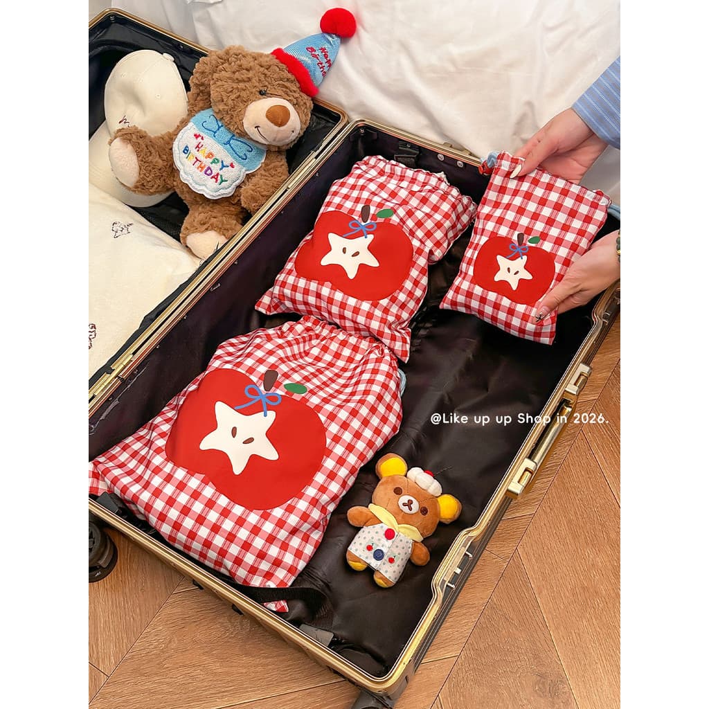 Saco de armazenamento de viagem roupa interior sapatos Sub-embalagem cordão bolso portátil roupas bagagem roupas organiz
