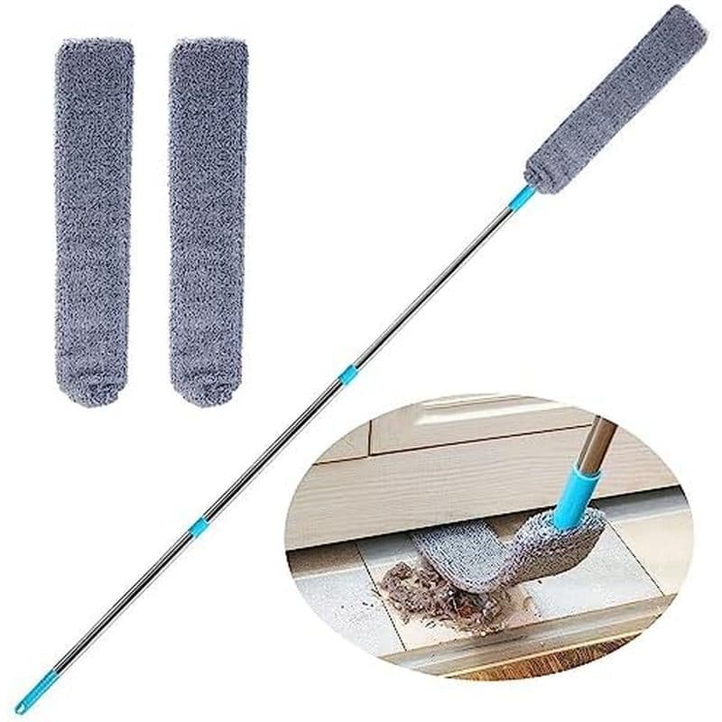 Limpeza De Poeira Retrátil Sob O Aparelho Escova De Espanador De Microfibra Com 3 Pólos Extensíveis (31.5'- 59.1) , Limp