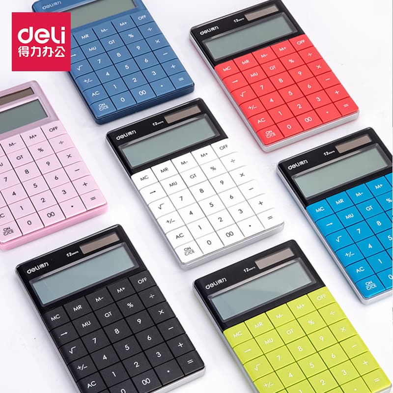 Calculadora poderosa 1589 Solar moda colorida Tablet de negócios botão grande escritório computador financeiro frete grá