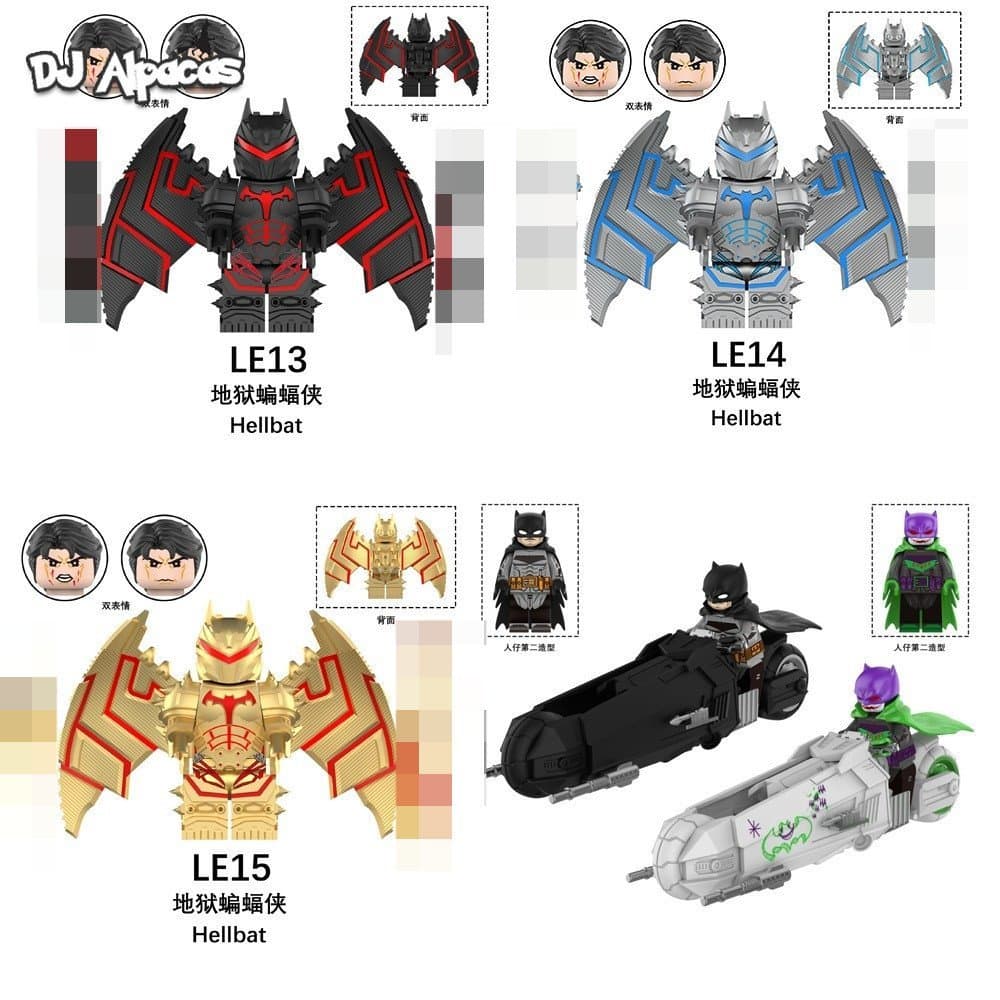 Figuras de Blocos de Montar Brinquedo Colecionável LE13 LE14 LE15