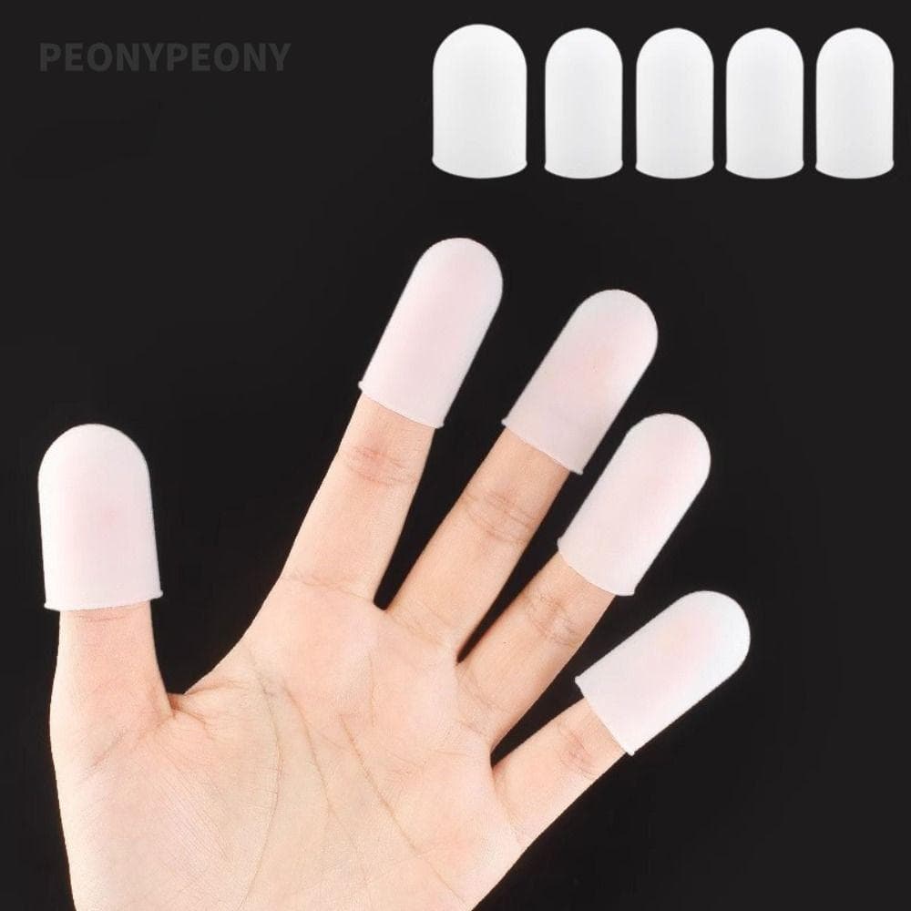 PEONY 5/10 Pcs Protetor De Dedo De Silicone , Tampas Resistentes A Altas Temperaturas Antiderrapantes , Isolamento Térmi