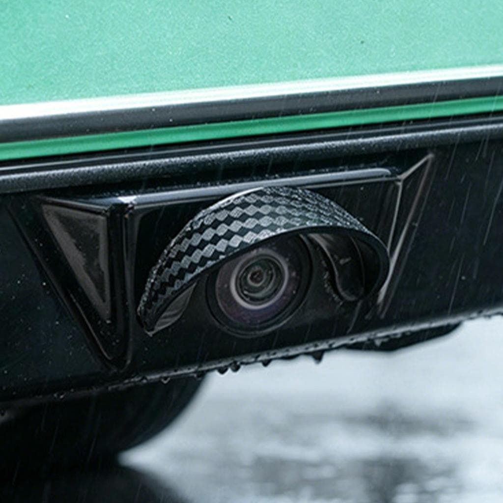 Câmera Retrovisora Do Carro Escudo De Chuva Auto-Adesivo Carros Visão Traseira Backups Câmeras Capa cupionbr